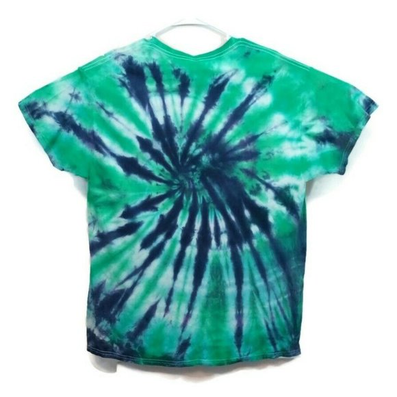 Hand Dyed Tie Dye Tee Cotton Jersey Shirt Adult XL - Picture 2 of 3
